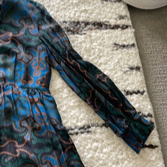 Rachel Zoe size 2 navy printed dress - Picture 4 of 4